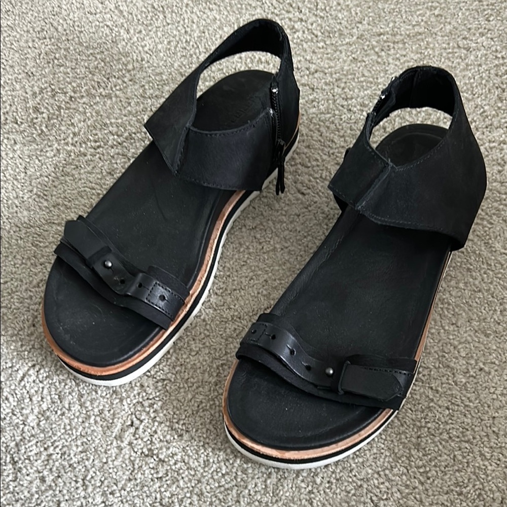 Black Open-Toe Sandals